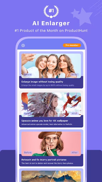 AI Enlarger: for Photo & Anime Screenshot 1 - AppWisp.com AI Enlarger: for Photo & Anime Screenshot 1 - AppWisp.com
