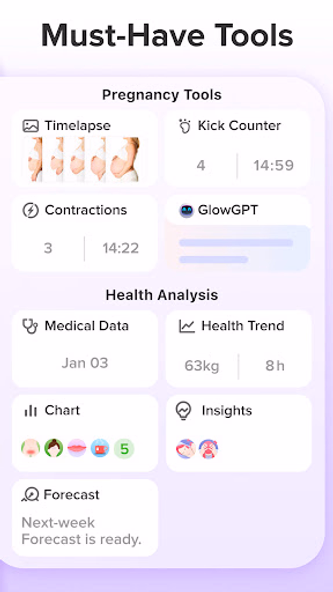 Pregnancy Tracker App | Glow Screenshot 3 - AppWisp.com Pregnancy Tracker App | Glow Screenshot 3 - AppWisp.com