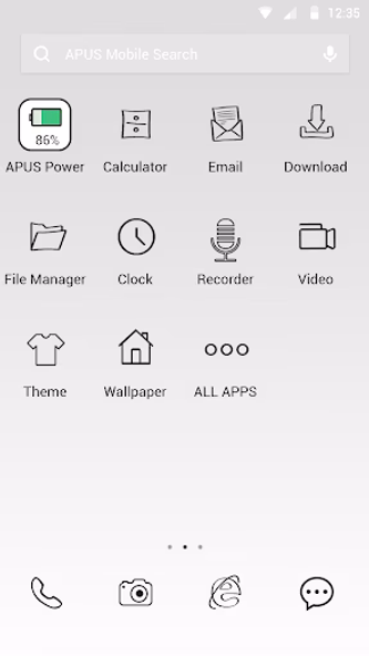 Pure White APUS Launcher theme Screenshot 1 - AppWisp.com Pure White APUS Launcher theme Screenshot 1 - AppWisp.com