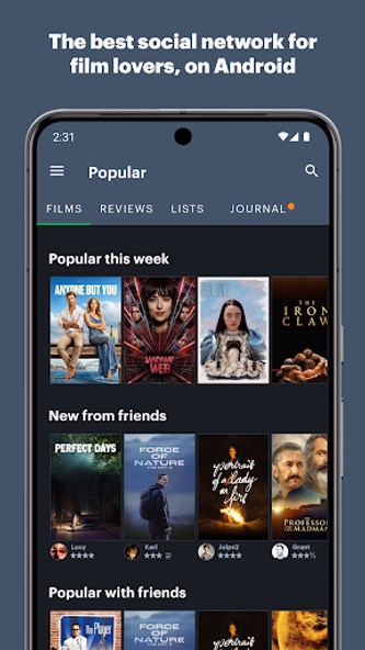 Letterboxd Screenshot 1 - AppWisp.com Letterboxd Screenshot 1 - AppWisp.com