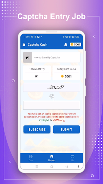 Captcha Entry Job: Typing Work Screenshot 2 - AppWisp.com