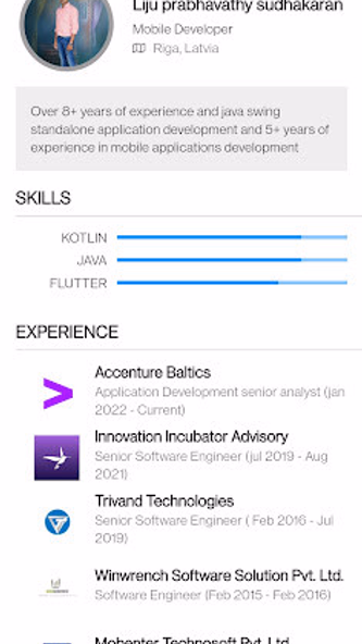 Liju's Profile Screenshot 1 - AppWisp.com Liju's Profile Screenshot 1 - AppWisp.com