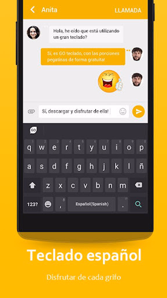 Spanish Language - GO Keyboard Screenshot 3 - AppWisp.com Spanish Language - GO Keyboard Screenshot 3 - AppWisp.com