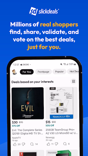Slickdeals: Deals & Discounts Screenshot 1 - AppWisp.com Slickdeals: Deals & Discounts Screenshot 1 - AppWisp.com