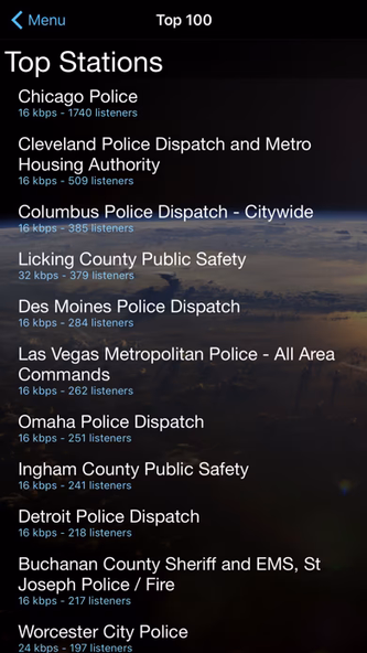 Police Scanner + Screenshot 1 - AppWisp.com Police Scanner + Screenshot 1 - AppWisp.com