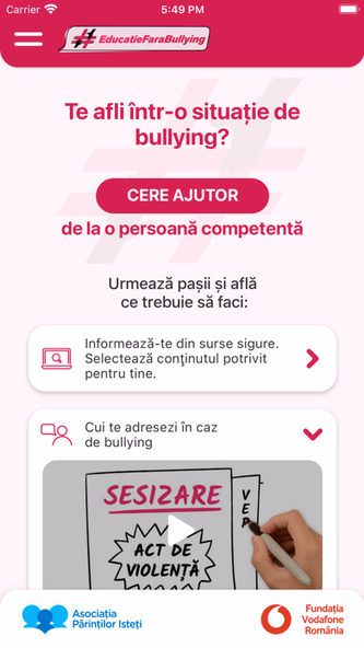 Educație fără bullying Screenshot 1 - AppWisp.com Educație fără bullying Screenshot 1 - AppWisp.com
