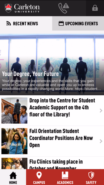 Carleton Mobile Screenshot 1 - AppWisp.com Carleton Mobile Screenshot 1 - AppWisp.com