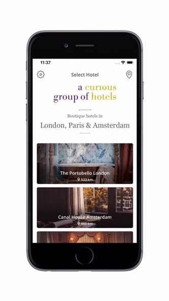 Curious Hotels Screenshot 1 - AppWisp.com Curious Hotels Screenshot 1 - AppWisp.com
