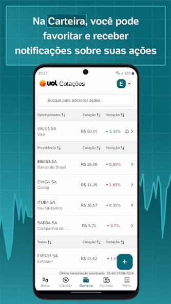 UOL Cotações: Dólar e Bolsa Screenshot 3 - AppWisp.com UOL Cotações: Dólar e Bolsa Screenshot 3 - AppWisp.com