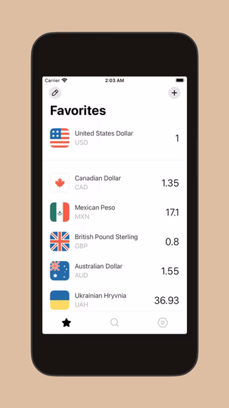 Currency Converter ‧ Screenshot 1 - AppWisp.com Currency Converter ‧ Screenshot 1 - AppWisp.com