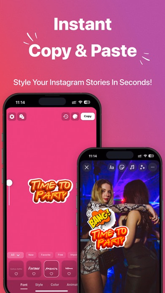 StoryFont for Instagram Story Screenshot 1 - AppWisp.com StoryFont for Instagram Story Screenshot 1 - AppWisp.com
