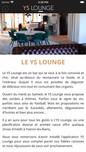 YS Lounge Screenshot 2 - AppWisp.com YS Lounge Screenshot 2 - AppWisp.com