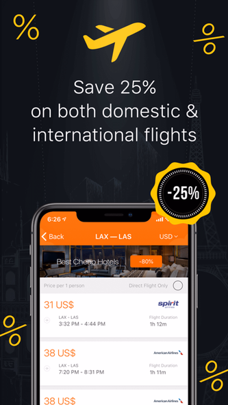 Hot Deals: Book Cheap Flights Screenshot 2 - AppWisp.com Hot Deals: Book Cheap Flights Screenshot 2 - AppWisp.com