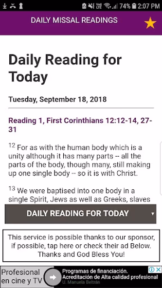 Daily Mass (Catholic Church Da Screenshot 2 - AppWisp.com Daily Mass (Catholic Church Da Screenshot 2 - AppWisp.com