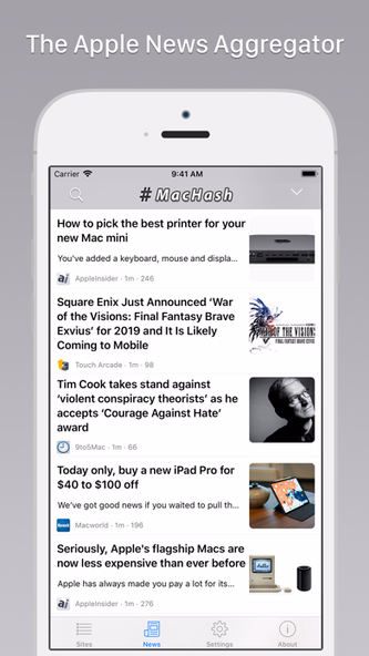 MacHash News Screenshot 1 - AppWisp.com MacHash News Screenshot 1 - AppWisp.com