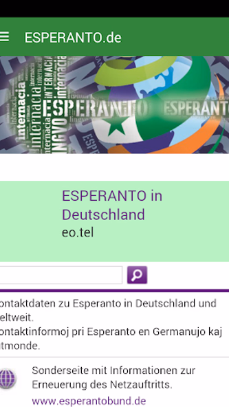 Deutscher Esperanto-Bund e.V. Screenshot 1 - AppWisp.com Deutscher Esperanto-Bund e.V. Screenshot 1 - AppWisp.com