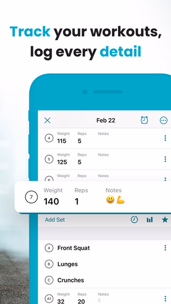 RepCount - Gym Workout Tracker Screenshot 2 - AppWisp.com RepCount - Gym Workout Tracker Screenshot 2 - AppWisp.com