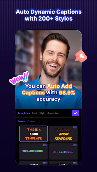 Blink Captions by Vozo AI Screenshot 3 - AppWisp.com Blink Captions by Vozo AI Screenshot 3 - AppWisp.com