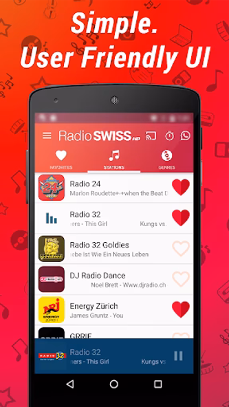 Radio Swiss HD Screenshot 1 - AppWisp.com Radio Swiss HD Screenshot 1 - AppWisp.com