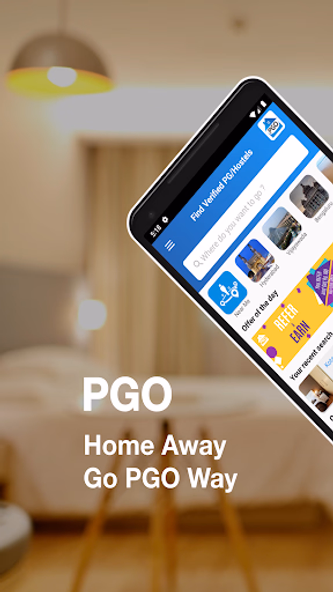 PGO : Hostel/PGs Bookings App Screenshot 1 - AppWisp.com PGO : Hostel/PGs Bookings App Screenshot 1 - AppWisp.com