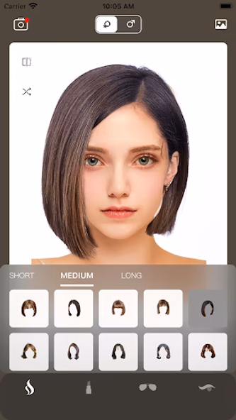 Hairstyle Try On AI・Bangs・Wigs Screenshot 2 - AppWisp.com Hairstyle Try On AI・Bangs・Wigs Screenshot 2 - AppWisp.com