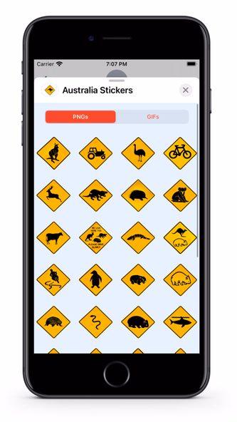 Australia Signs GIFs Stickers Screenshot 3 - AppWisp.com Australia Signs GIFs Stickers Screenshot 3 - AppWisp.com