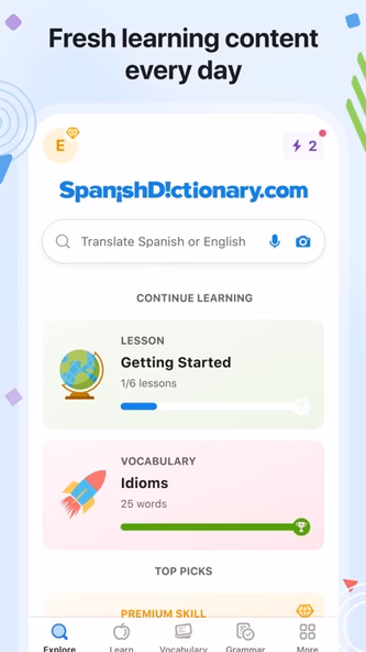 SpanishDictionary.com Learning Screenshot 2 - AppWisp.com SpanishDictionary.com Learning Screenshot 2 - AppWisp.com