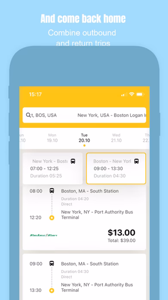 CheckMyBus: Bus Comparison App Screenshot 3 - AppWisp.com CheckMyBus: Bus Comparison App Screenshot 3 - AppWisp.com