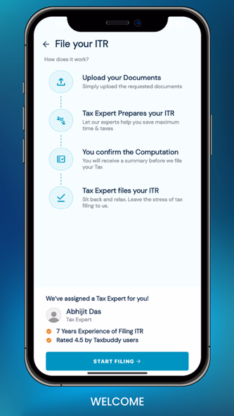 Income Tax Filing by TaxBuddy Screenshot 2 - AppWisp.com Income Tax Filing by TaxBuddy Screenshot 2 - AppWisp.com