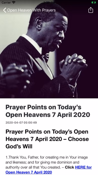 Open Heavens Devotion Screenshot 2 - AppWisp.com Open Heavens Devotion Screenshot 2 - AppWisp.com