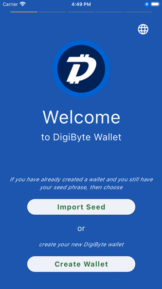 DigiByte - Wallet Screenshot 1 - AppWisp.com DigiByte - Wallet Screenshot 1 - AppWisp.com