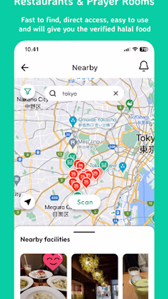 Halal Navi - Restaurant Mosque Screenshot 1 - AppWisp.com Halal Navi - Restaurant Mosque Screenshot 1 - AppWisp.com