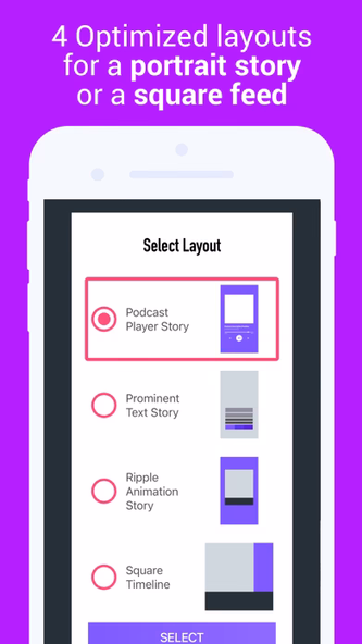 Podcast Video Maker 4Instagram Screenshot 4 - AppWisp.com Podcast Video Maker 4Instagram Screenshot 4 - AppWisp.com