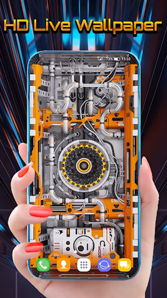 3D Wallpaper Theme Cyber Pipes Screenshot 1 - AppWisp.com 3D Wallpaper Theme Cyber Pipes Screenshot 1 - AppWisp.com