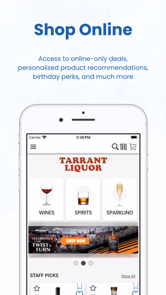Tarrant Liquor Screenshot 1 - AppWisp.com Tarrant Liquor Screenshot 1 - AppWisp.com