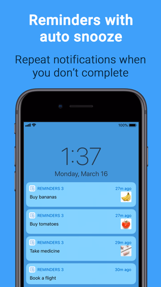 Reminders3: Routine Planner Screenshot 1 - AppWisp.com Reminders3: Routine Planner Screenshot 1 - AppWisp.com