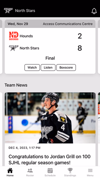 Battlefords North Stars Screenshot 1 - AppWisp.com Battlefords North Stars Screenshot 1 - AppWisp.com