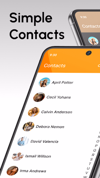 Simple Contacts Screenshot 1 - AppWisp.com Simple Contacts Screenshot 1 - AppWisp.com
