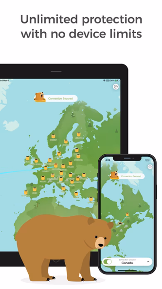 TunnelBear: Secure VPN & Wifi Screenshot 2 - AppWisp.com TunnelBear: Secure VPN & Wifi Screenshot 2 - AppWisp.com