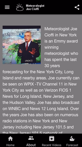 Meteorologist Joe Cioffi Screenshot 2 - AppWisp.com Meteorologist Joe Cioffi Screenshot 2 - AppWisp.com