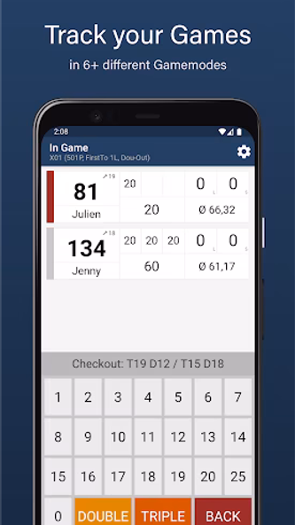 Pro Darts Counter Screenshot 1 - AppWisp.com Pro Darts Counter Screenshot 1 - AppWisp.com