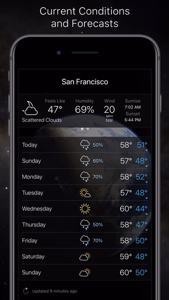 Living Earth - Clock & Weather Screenshot 3 - AppWisp.com Living Earth - Clock & Weather Screenshot 3 - AppWisp.com