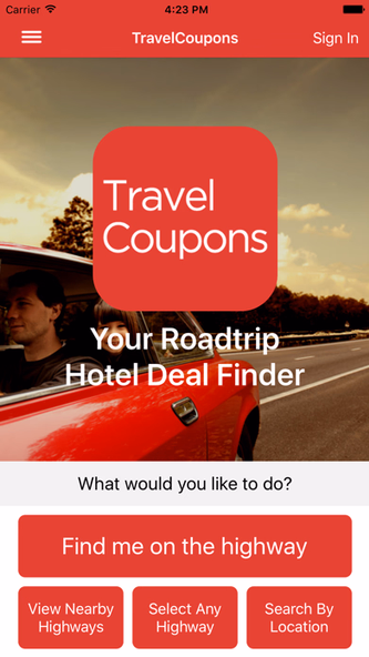 Travel Coupons Screenshot 1 - AppWisp.com Travel Coupons Screenshot 1 - AppWisp.com