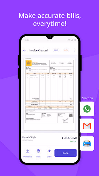 myBillBook Invoice Billing App Screenshot 1 - AppWisp.com myBillBook Invoice Billing App Screenshot 1 - AppWisp.com