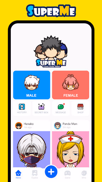 SuperMe - Avatar Maker Creator Screenshot 1 - AppWisp.com SuperMe - Avatar Maker Creator Screenshot 1 - AppWisp.com