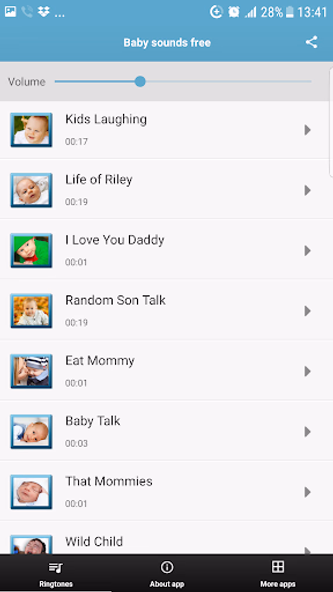 Baby Sounds Ringtones Screenshot 2 - AppWisp.com Baby Sounds Ringtones Screenshot 2 - AppWisp.com