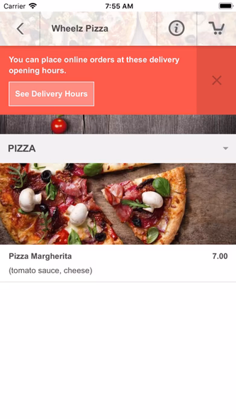 Wheelz Pizza Screenshot 3 - AppWisp.com Wheelz Pizza Screenshot 3 - AppWisp.com