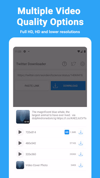 Video Downloader for Twitter Screenshot 3 - AppWisp.com Video Downloader for Twitter Screenshot 3 - AppWisp.com