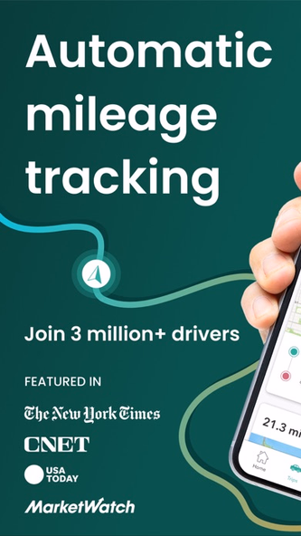Mileage Tracker by Everlance Screenshot 1 - AppWisp.com Mileage Tracker by Everlance Screenshot 1 - AppWisp.com