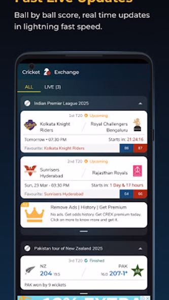 Cricket Exchange Live Line Screenshot 1 - AppWisp.com Cricket Exchange Live Line Screenshot 1 - AppWisp.com